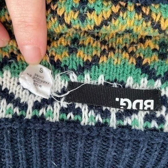 Urban Outfitters BDG Nordic Fair Isle Crop Sweater S - Picture 6 of 7